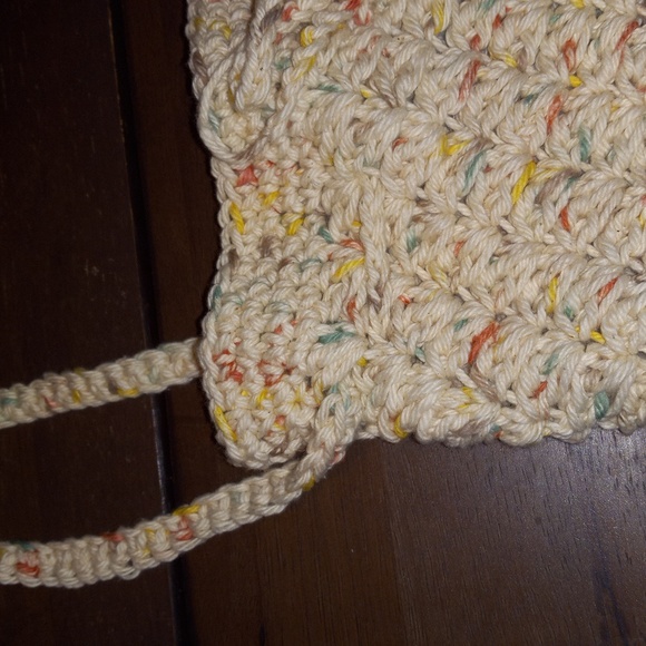 Boho hippi crocheted bag purse - Picture 2 of 4